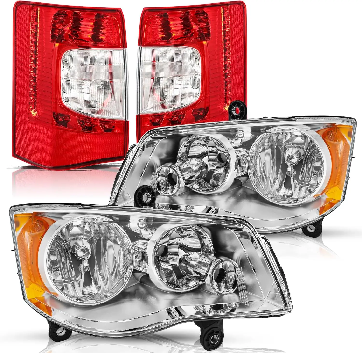 

Подходит для Chrysler Town and Country 2011-2020 гг. Фара и задние фонари в сборе Галогенные фары и задние фонари 2 пары (левый + правый)