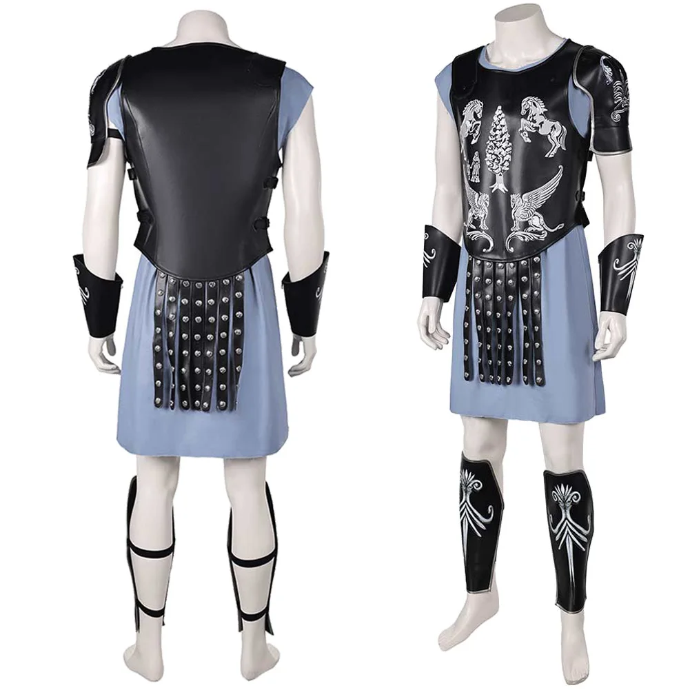 Fancy Marcus Acacius Cosplay For Men Battle Suits Clothing 2024 Movie Gladiator Costume Adult Man Roleplay Fantasia Outfits