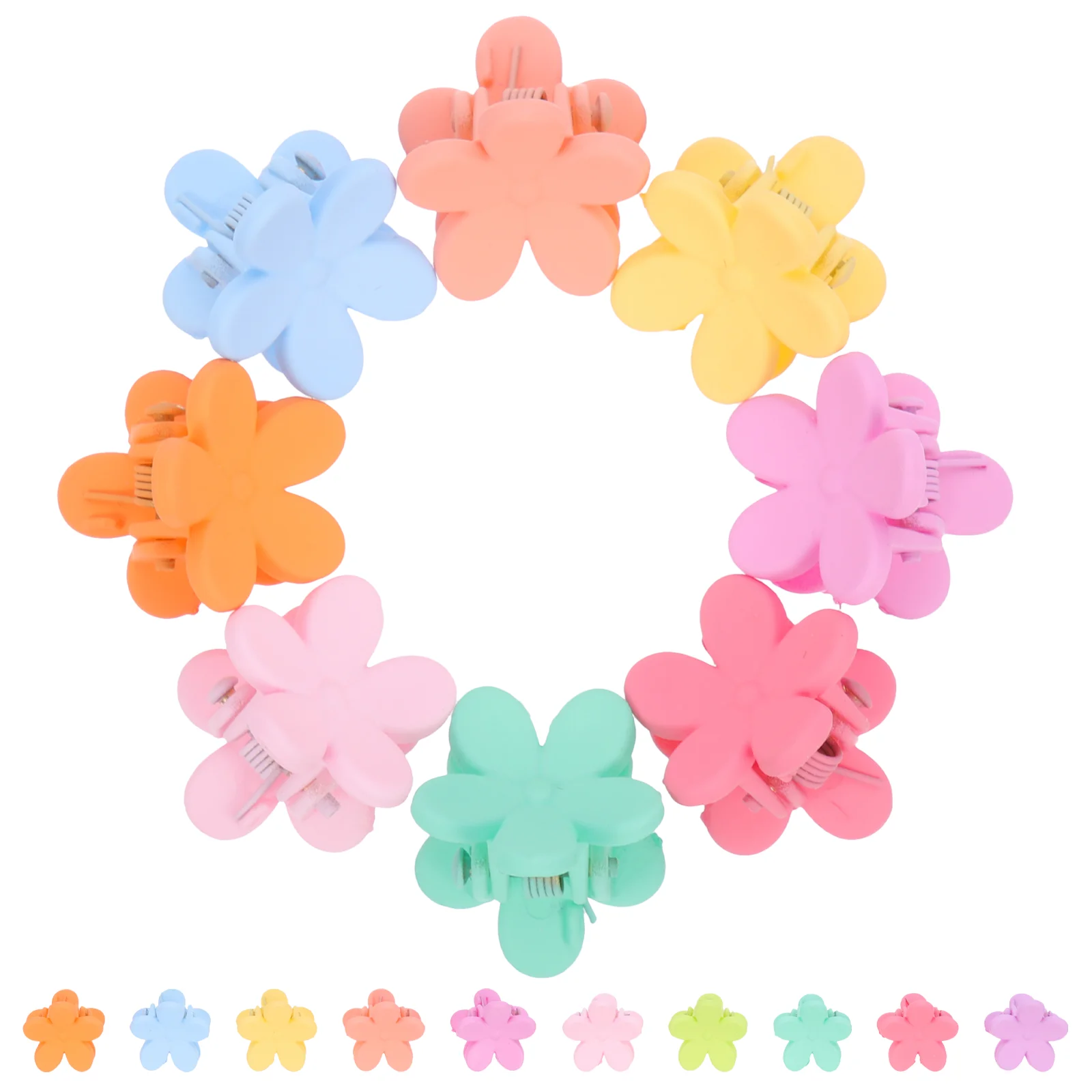 

20 Pcs Short Hair Solid Color Clip Accessories Child Baby Toddler Iron Small Claw