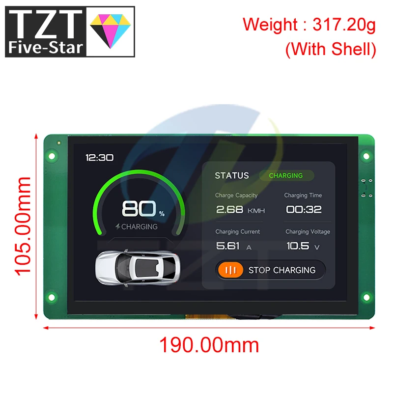 7.0 Inch 800x480 Capacitive Touch Screen LCD Display With RGB Interface ESP32-S3 Module With Built-in 16MB SPI Flash & 8MB PSRAM