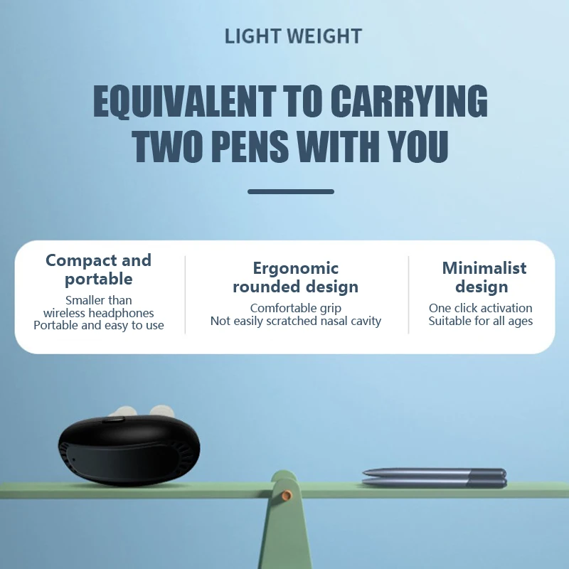 스마트 적외선 코 마사지 비염 광선 요법 장치, 레이저 비인두 케어, 코 가려움 완화 진정 장치