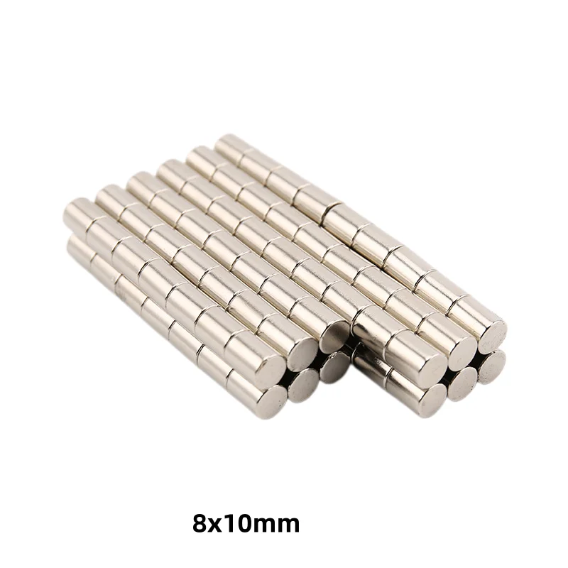 8x10mm N35 NdFeB Neodymium Magnet Strong Rare Earth Permanent Magnet for Industrial & DIY Use 8x20mm  8x30mm