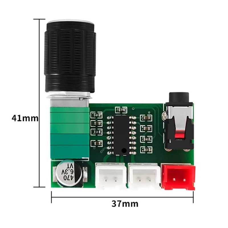 1 PCS Double Desktop Audio Amplifier Board Dual-Channel Audio Amplifier Board 3W