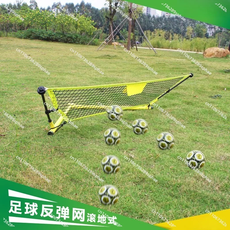 Soccer training rebound net Soccer passing ground ball training net Practice shelf
