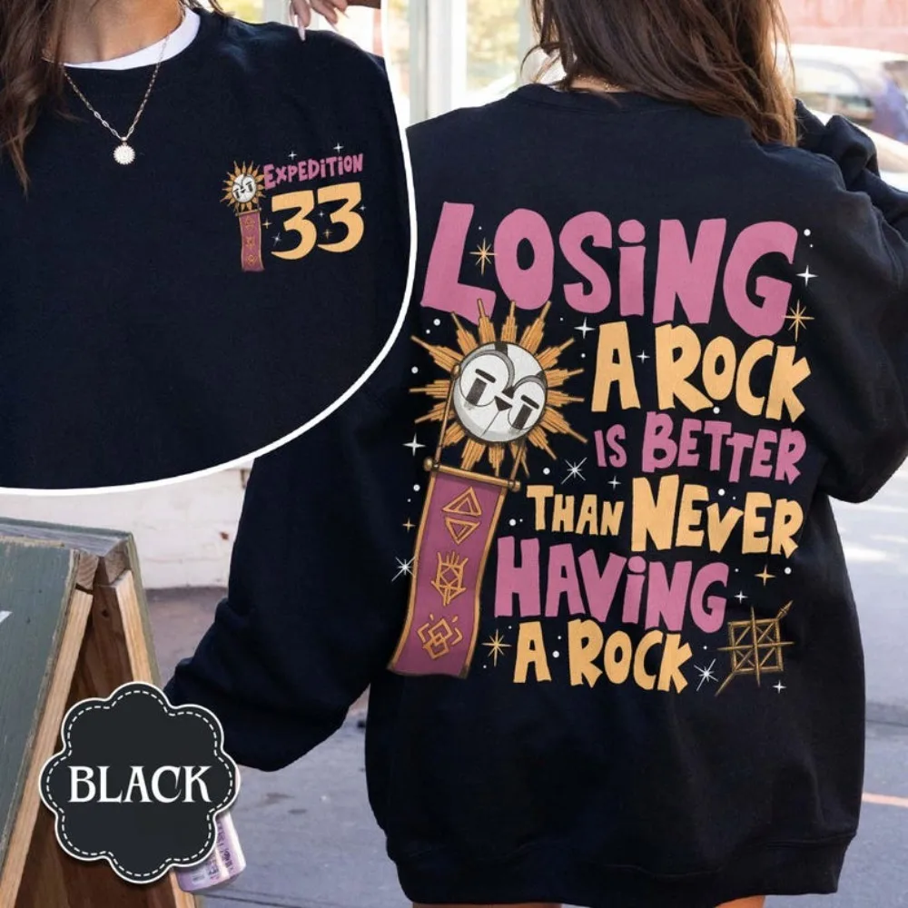 Closing A Rock Sweatshirt Expedition 33 Hoody Gaming Esquie Sweater Clair Obscur Video Game Gamer Gifts Winter Clothes Women