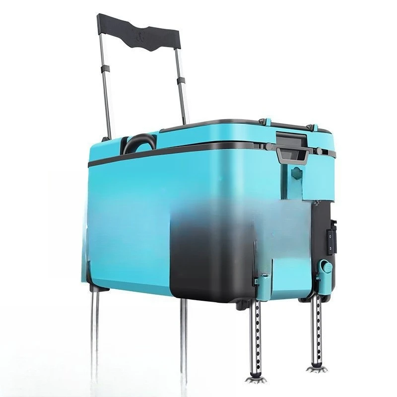 Nueva caja de pesca multifuncional portátil ultraligera y de gran capacidad de 40L, juego completo sin instalación de termos con asiento de esquina