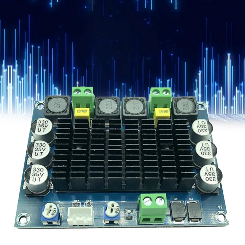 Chassis Built-In Digital Amplifier Board Dual-Channel TDA7498 High-Power High-Definition Rear Amplifier Board Easy Install