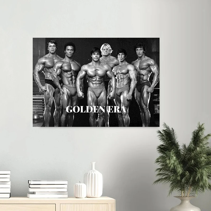 

Golden Era of Bodybuilding Poster and Prints Gym Present Canvas Painting Wall Art Pictures For Gym Living Room Home Decor Gift