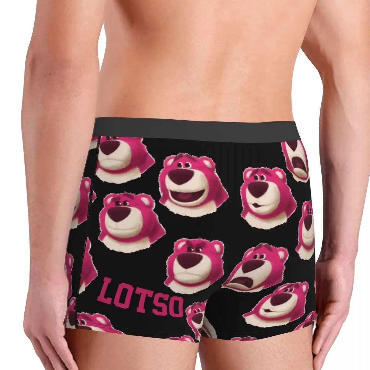 Disney Toy Story Lotso calzoncillos de algodón para hombre, ropa interior, Calzoncillos Bóxer ventilados, lindo oso