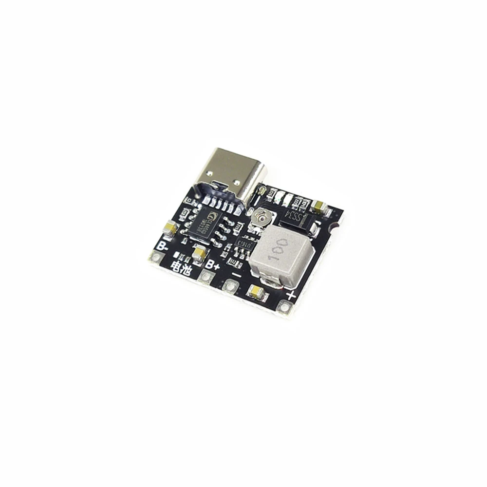3.7v a 9v 5v 2a DC-DC step up boost módulo 18650 bateria de lítio placa de descarga de carregamento tipo-c módulo conversor de reforço dc