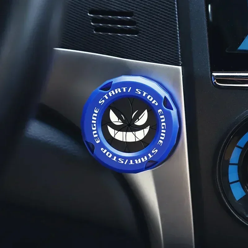 Car Onekey Start Stop Button Cover Car Interior Decor Sticker Engine Ignition Start Switch Protective Cover Motorcycle StartRing image 4