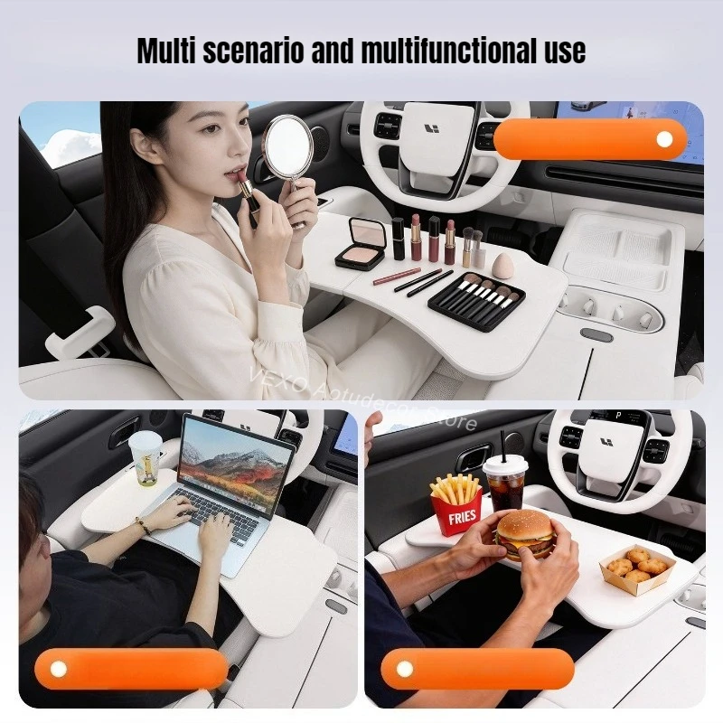 Foldable Car Tray Table For Xpeng P7+ MONA M03 G6 G7 G9 X9 Driver Pessenger Seat Laptop Study Dining Auto Interior Accessories