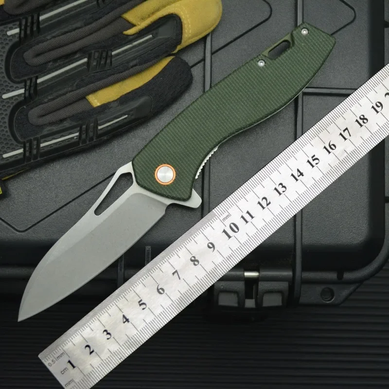 

New Pocket Folding Camping Knife 8CR13 Blade Linen Handle Survival Hunting Tactical Knives Outdoor Fruit Utility EDC Tools
