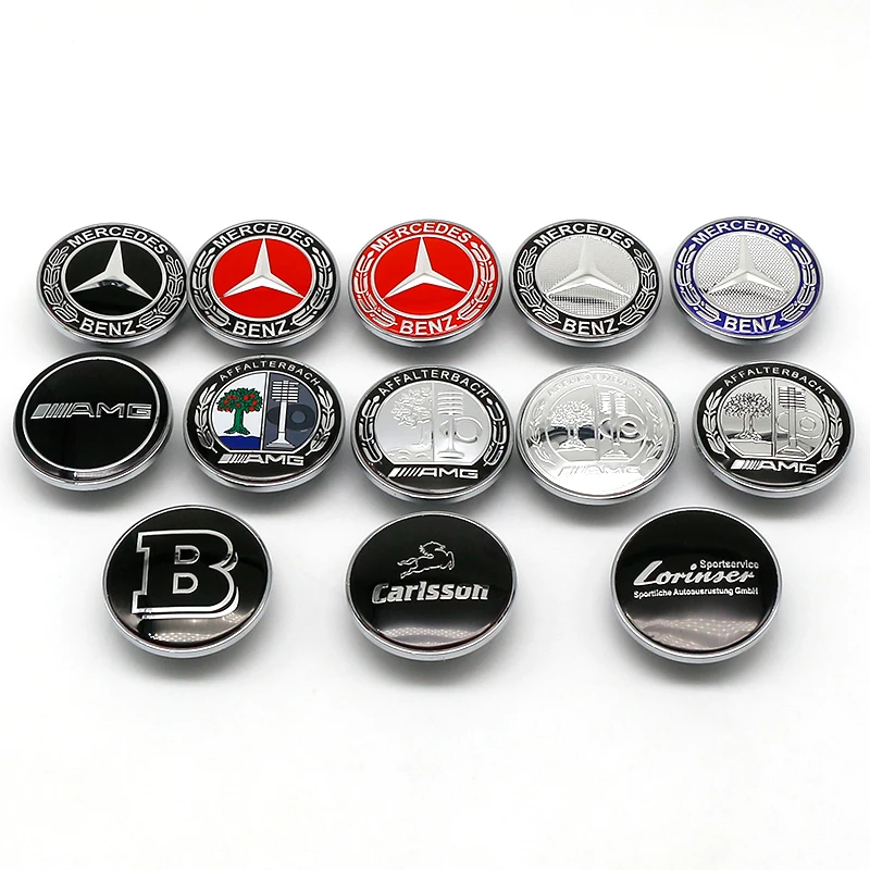 1 Stück 57mm 3D ABS Auto Motorhaube Flaches Emblem Abzeichen Universal für Auto Limousine SUV Coupé Exterieur Tuning Styling Zierleiste – Detail 1