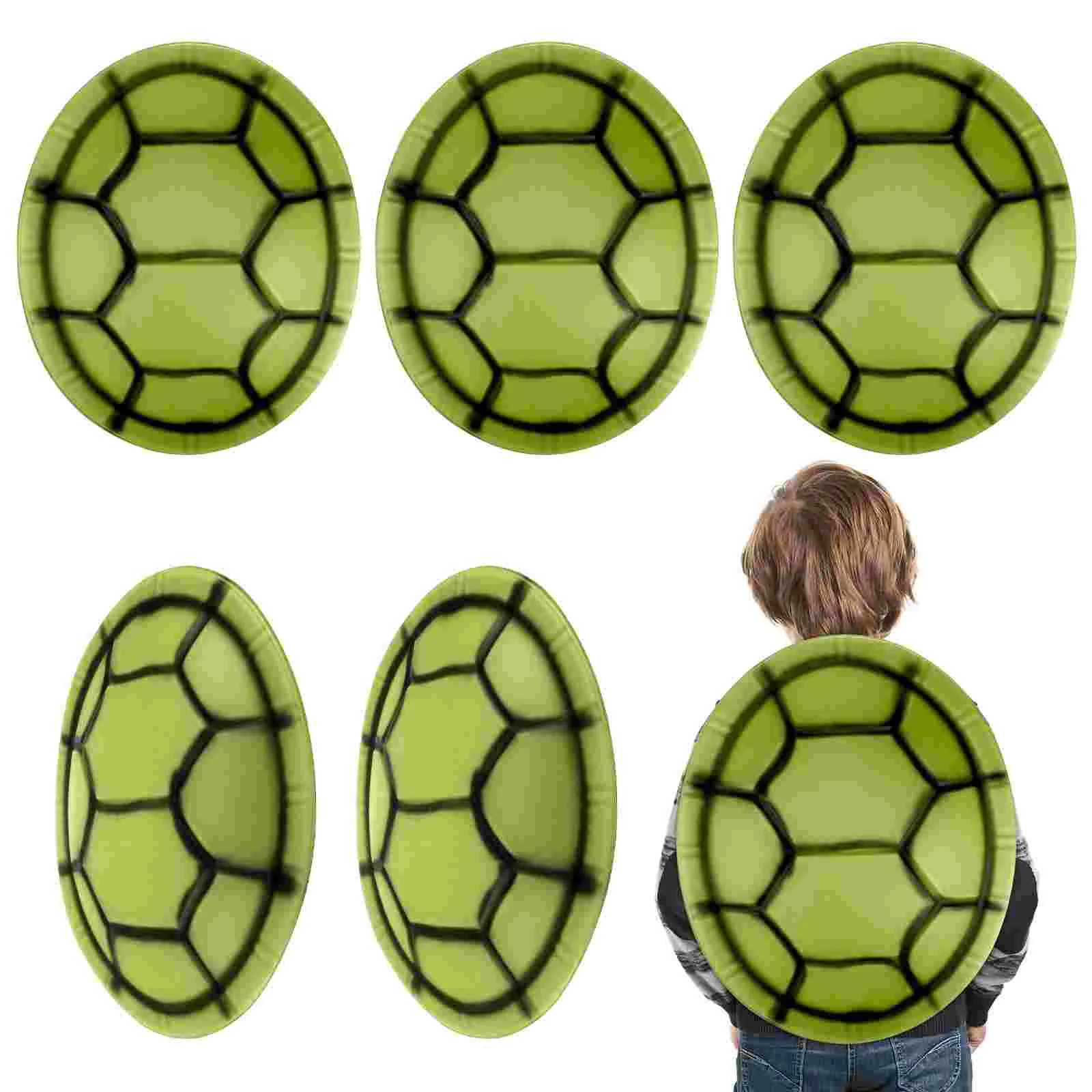 

6 PCS Halloween Carnival Dance Costume Props Eva Turtle Shell (6pcs) Cosplay Inflatable Makeup Shells Dress Decor Toddler Adult