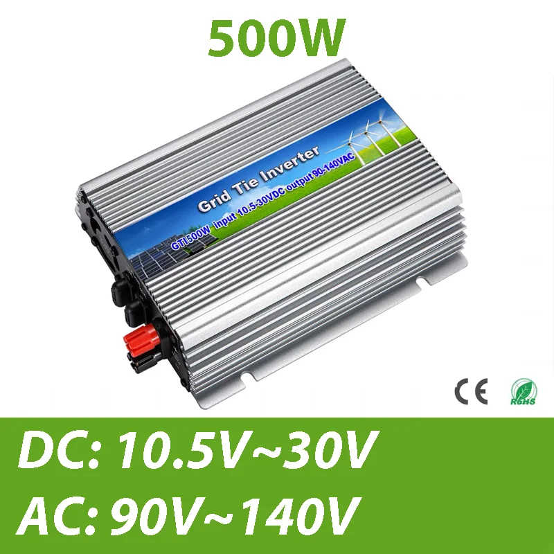 

500w On Grid Tie Solar Power Inverter 12V 24V input DC to Home Voltage 110V Different Countries Standard