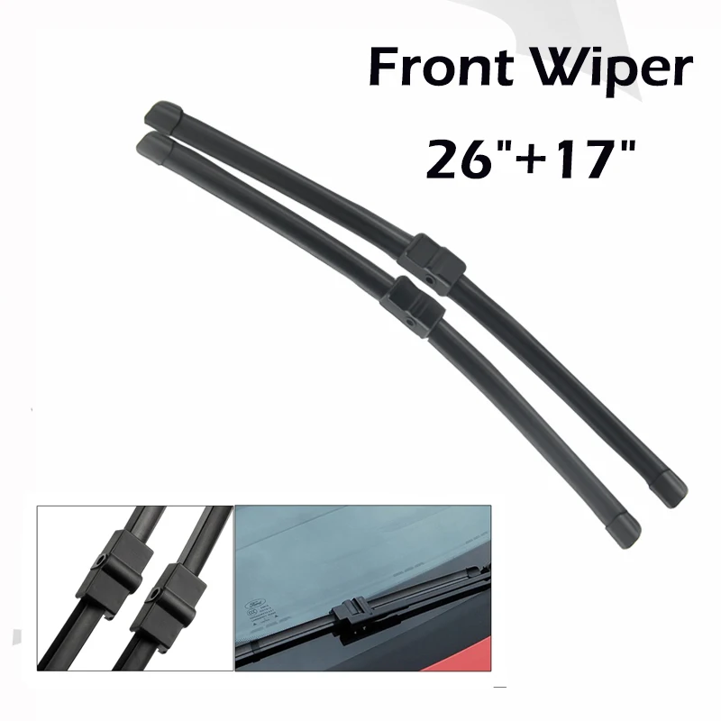 Wiper Front Rear Wiper Blades Set For Ford Focus 2 2005-2011 Windshield Windscreen Front Rear Window 26\