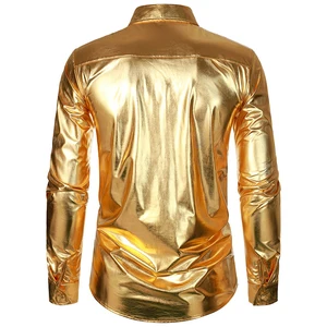 Herren -Hemd helle Mango Golden Dourada Silber Cool Party Show Show Vintage Fantasy 8 Hauptverkäufe Silber Shirt - №4