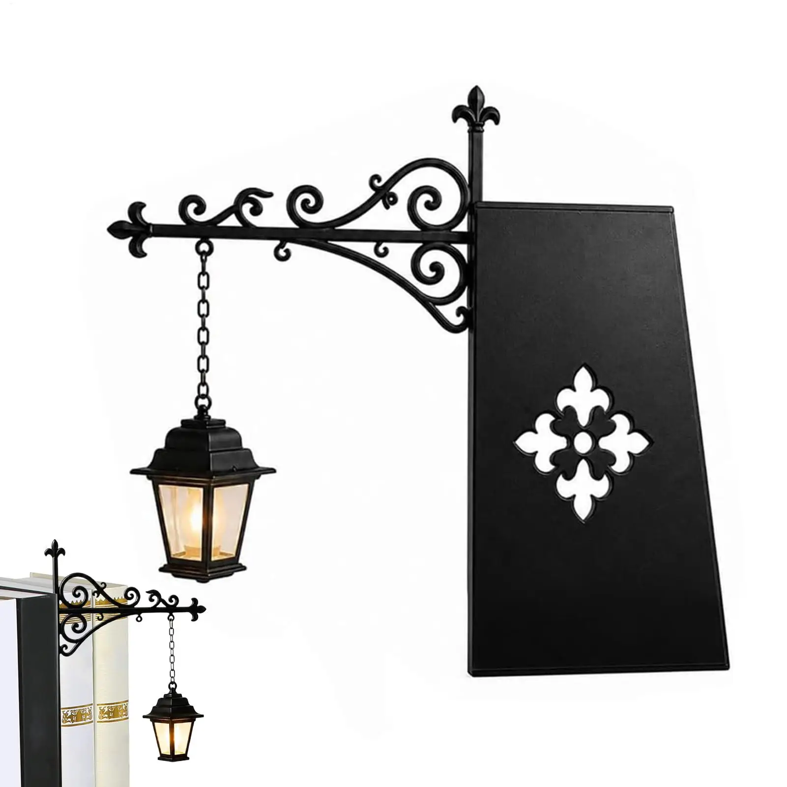 Bookshelf Library Lantern Decorative bookshelf lighting vintage LED corner lamp ornament for Desktop Bookcase Cabinet