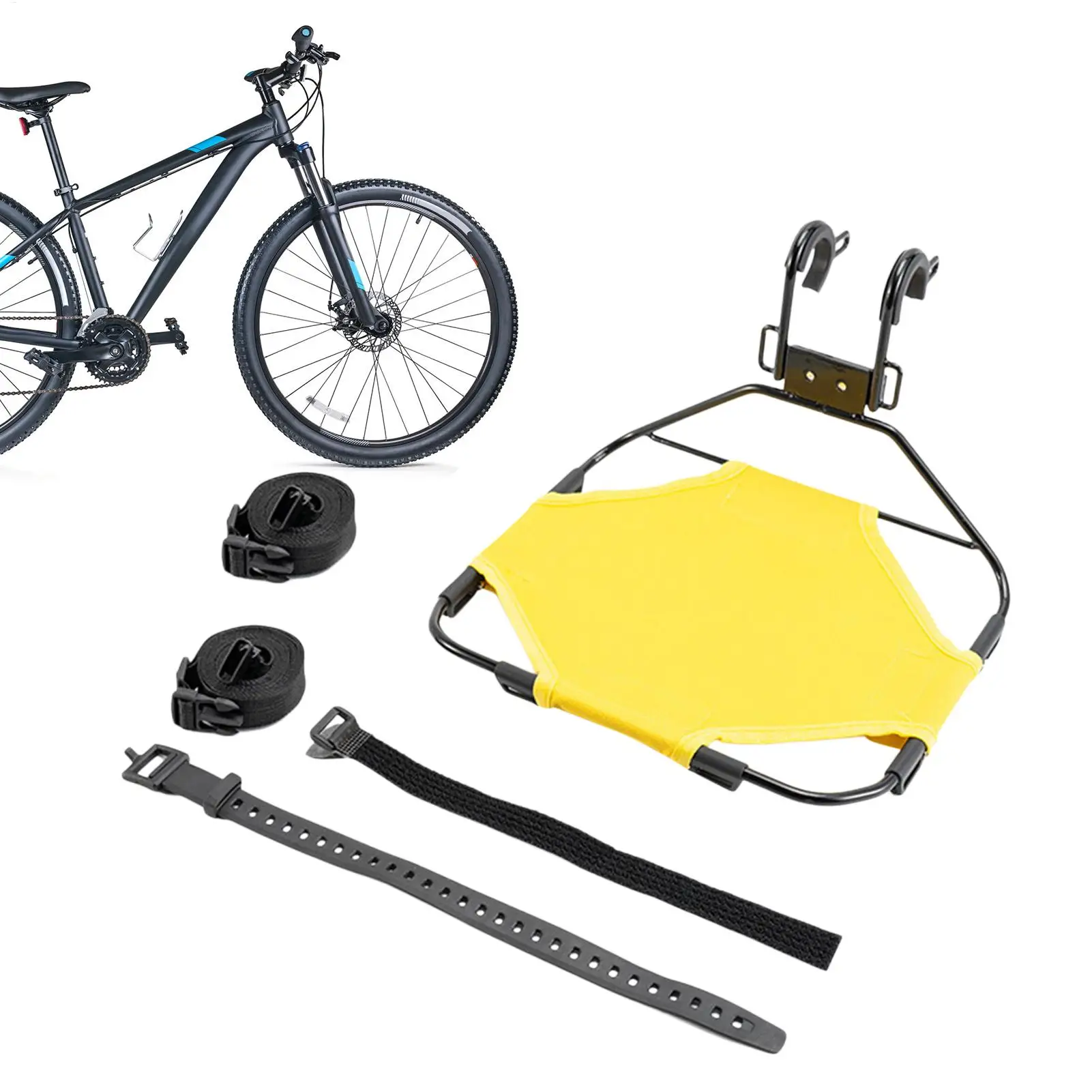 

Bike Carrier Rack Detachable Handlebar Mount Support Bike Rack Front Mount For Transport Daily Commuting Long-Distance Travel