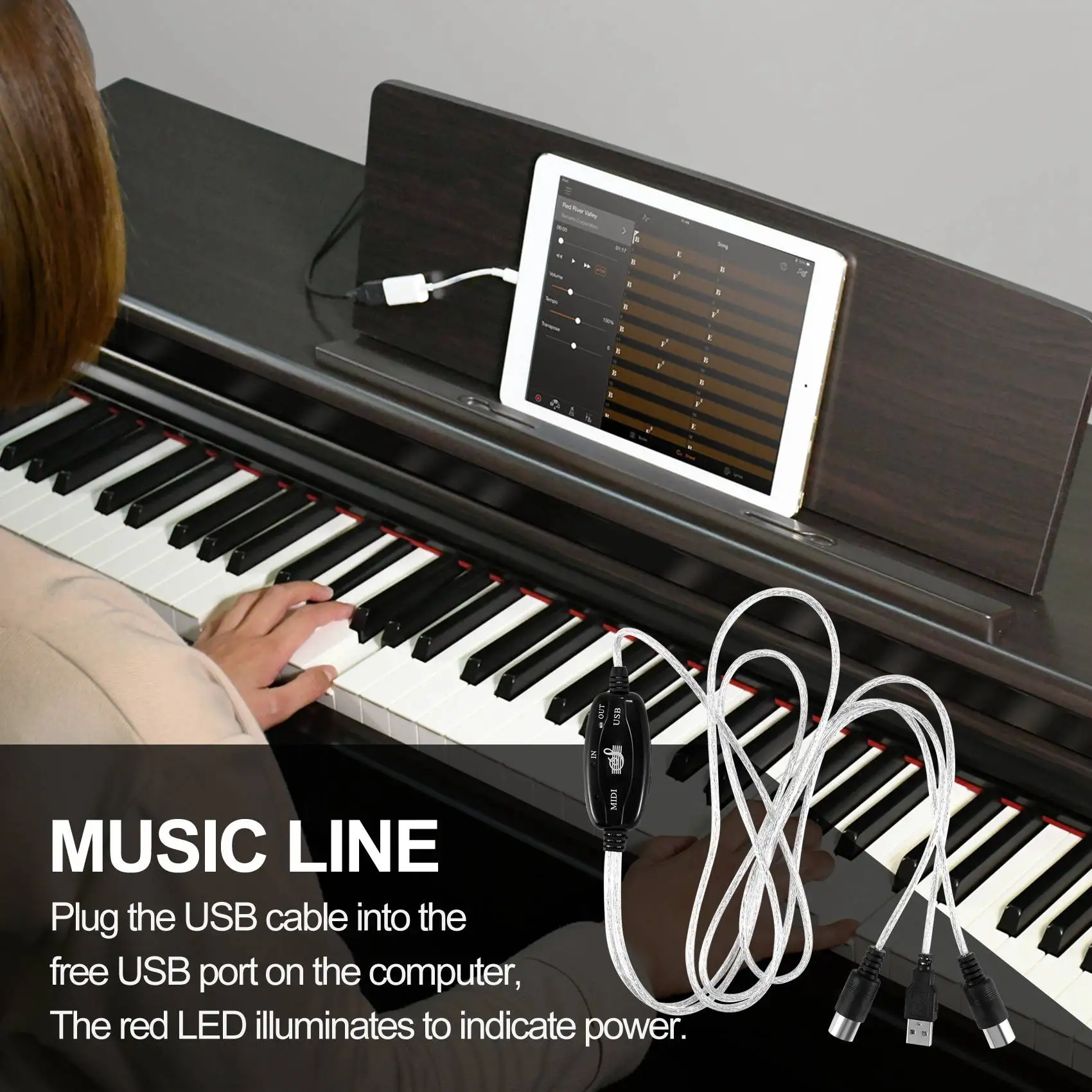 

A67I USB IN-OUT MIDI-кабель-переходник с ПК на музыкальную клавиатуру