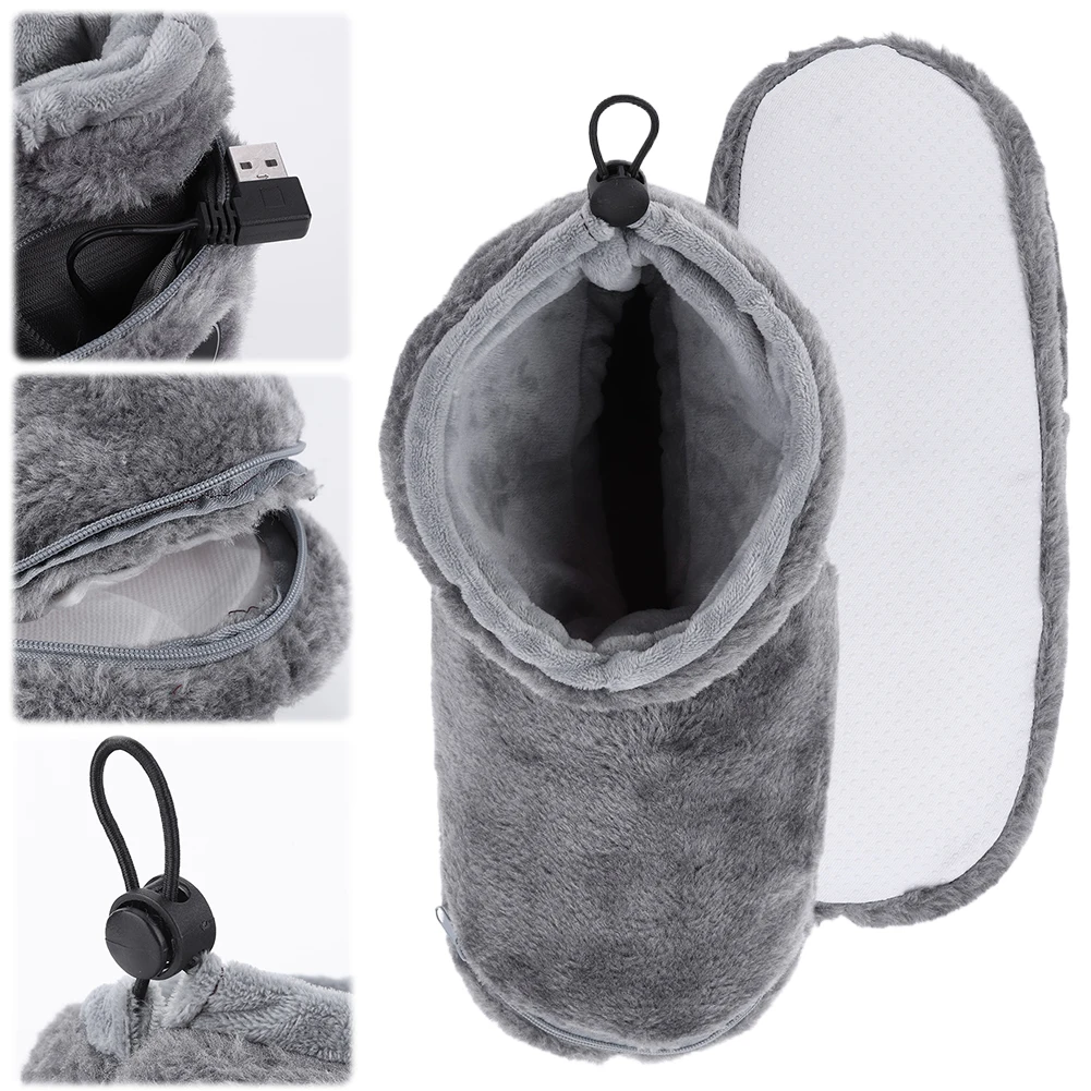 

USB Heater Foot Shoes Plush Warm Electric Slippers Comfortable Electric Heated Shoes Winter Warming Slipper for Women Men