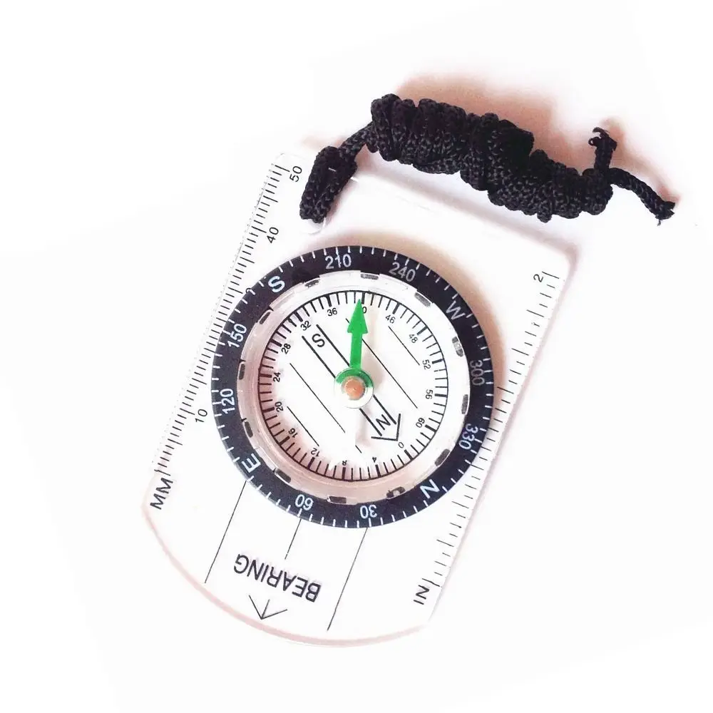 Orienteering Thumb Compass Outdoor Equipment Mini Ruler Transparent Map Reading Scouts Compass Compass Ruler Outdoor Navigation