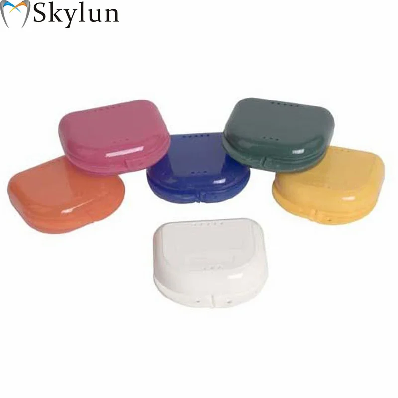 

480pcs Dental Denture box with slot perforated design for easy cleaning put half denture PP material for autoclavable DB02