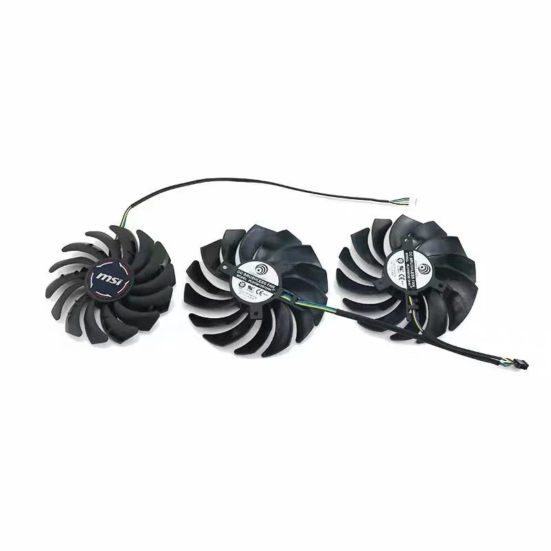 3PCS PLD09210S12HH PLD10010S12HH RTX2080Ti MSI RTX 2070 2080 용 냉각 팬 Super 2080 Ti Gaming X Trio 그래픽 카드 팬