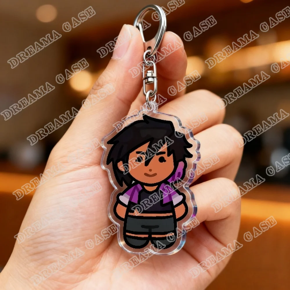 DISPATCH Z-Team الكرتون تشيبي المفاتيح الاكسسوارات حقيبة Charms Keyrings مجوهرات المشجعين الأصدقاء لعبة عشاق الهدايا #5