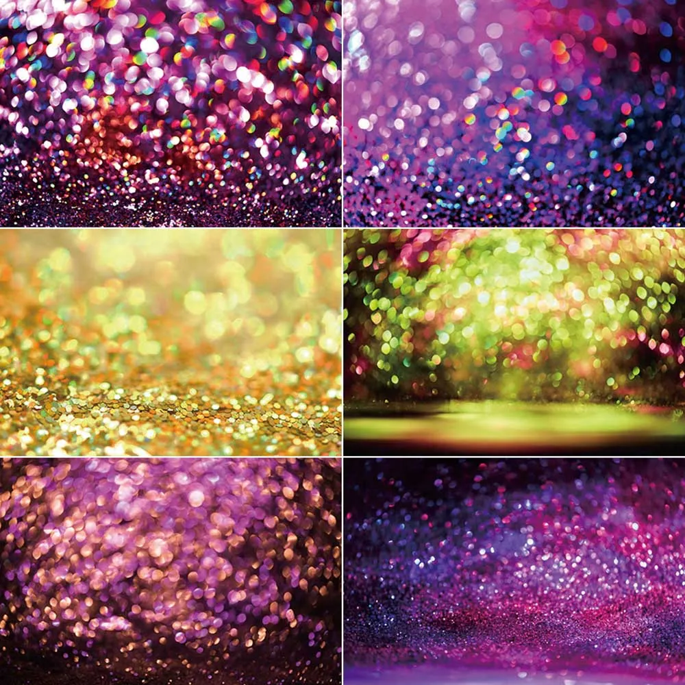 Shimmer Glitter Women Men's Birthday Background Valentine's Day Wedding Decorations Backdrop Photography Studio Props