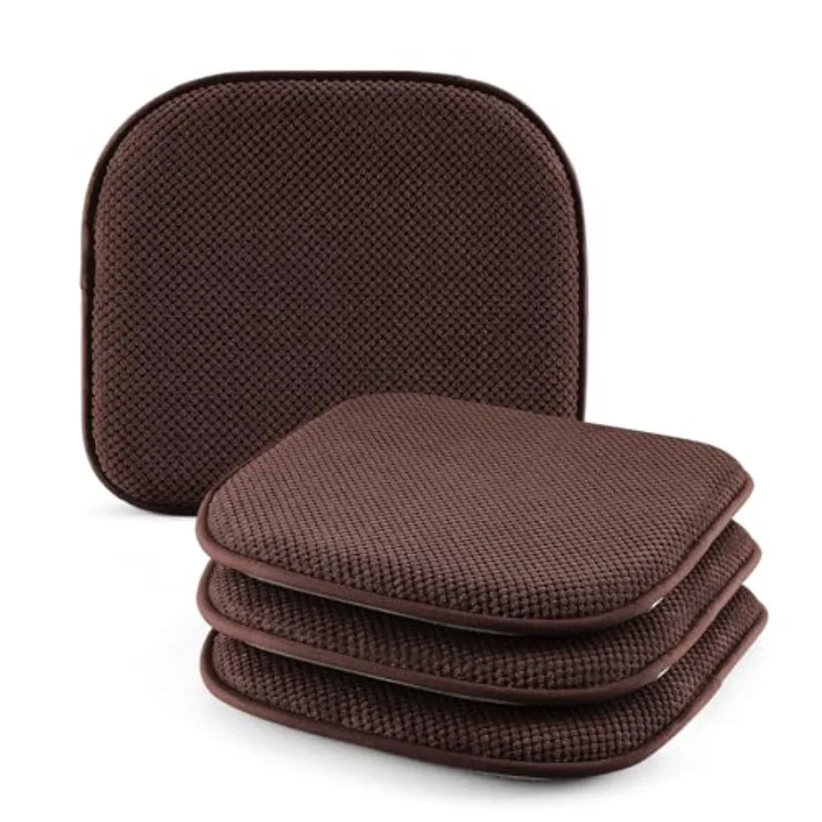 

Chair Cushions - 15"*17" Kitchen Dining Chair Pads Foam Seat Cushion for Chairs Barstool Cushions Non Slip Seat Pad