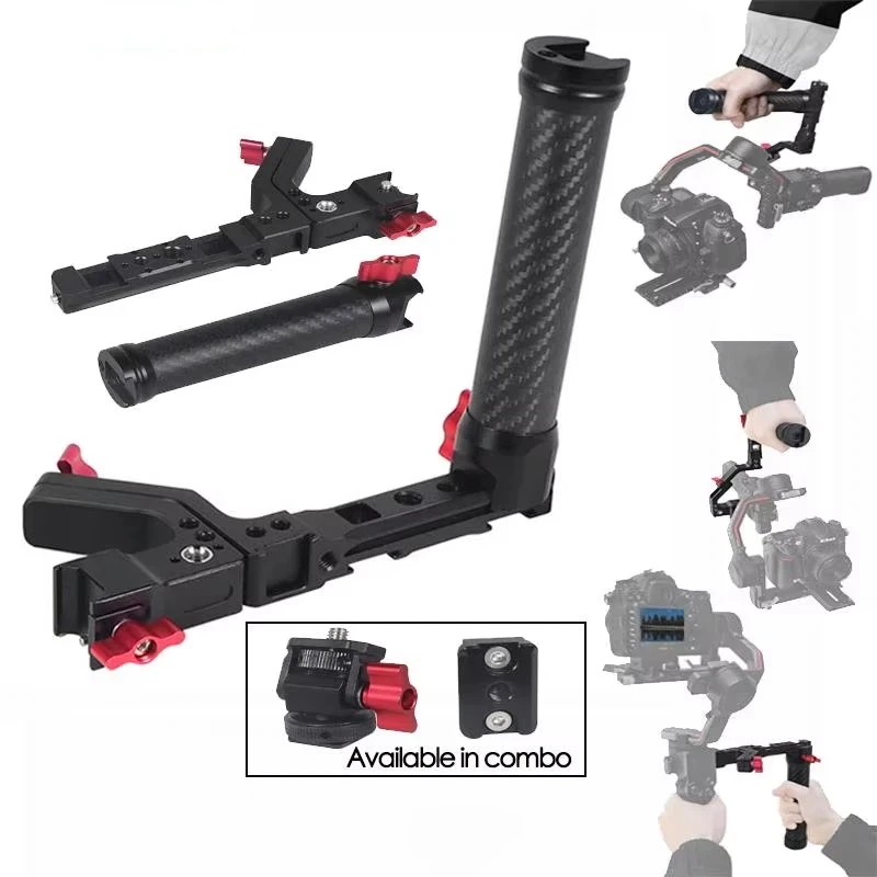 

Регулируемая ручка для бокового подъема, быстроразъемный переключатель, рельсовый зажим, крепление для холодного башмака ARRI для DJI Ronin RS2 RS3 RS4 PRO Gimbal