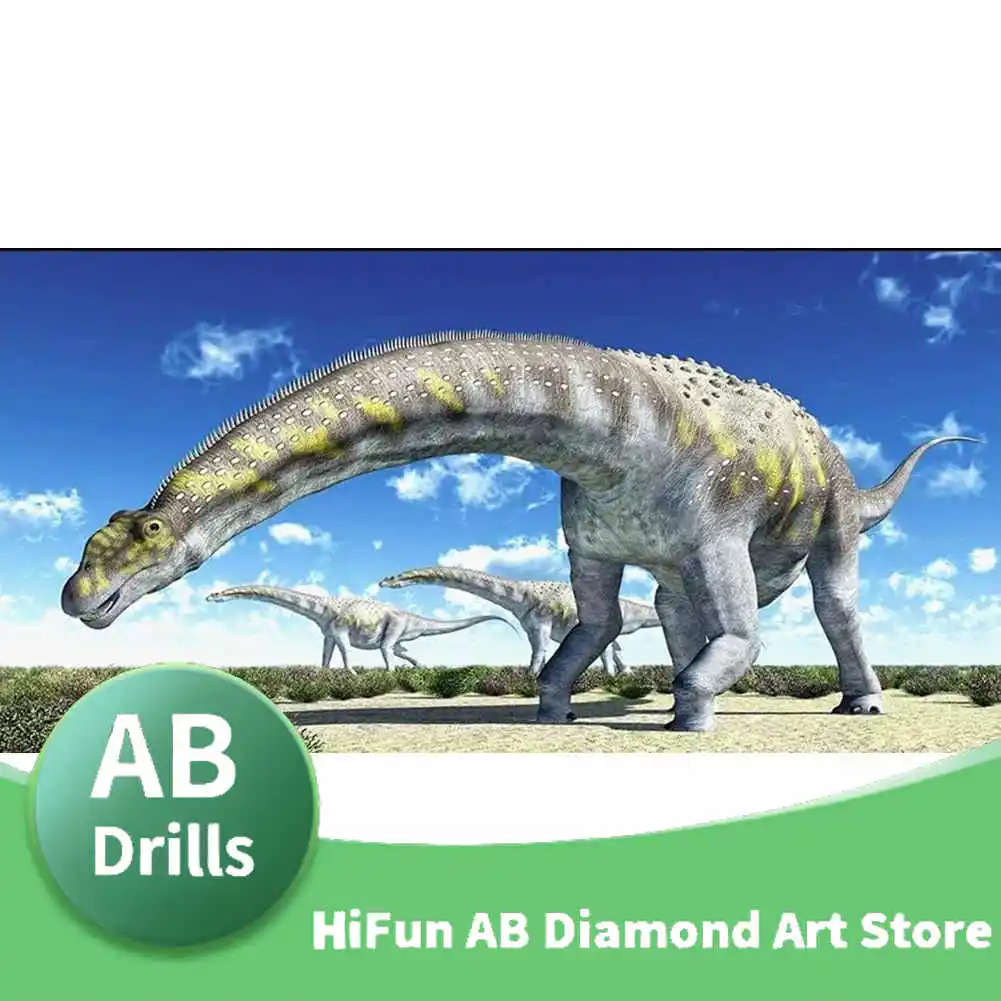 Ankylosaurus 5D AB Diamond Painting Dinosaur Cross Stitch Set Diamond Mosaic Art Picture Mural Home Decoration Children Gift