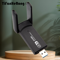 802.11AX 1800Mbps WiFi 6 USB Adapter 2.4G/5GHz USB3.0 Wireless Network Card Antenna Wi-Fi Dongle for Win 10/11 PC