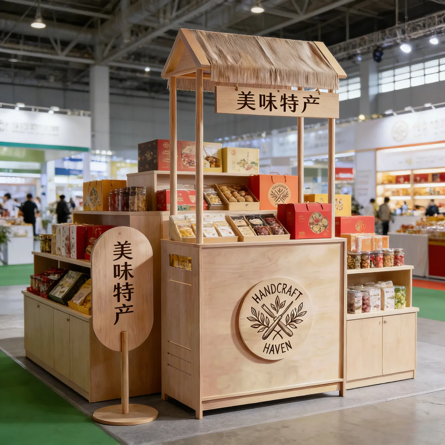 LMM Display Stand Ancient Scenic Area Display Stand Birch Booth Rack Cultural Relics Display Cabinet