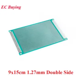 9x15cm Double Side Prototype PCB diy Universal Printed Circuit Board 1.27mm 9*15cm Electronic Prototyping Copper Plate Protoboar