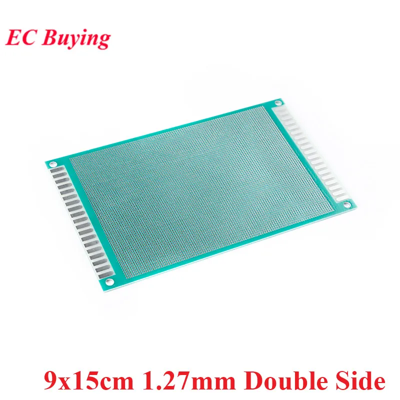 9x15cm dwustronnie prototypowa płytka drukowana diy uniwersalna płytka drukowana 1.27mm 9*15cm prototyp elektroniczny płyta miedziana Protoboar
