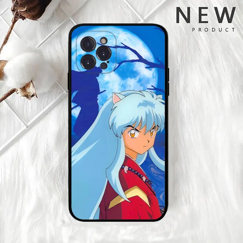 Inuyasha Anime Phone Case For iPhone 15 14 13 12 Mini 11 Pro XS Max X XR SE 6 7 8 Plus Soft Silicone Cover