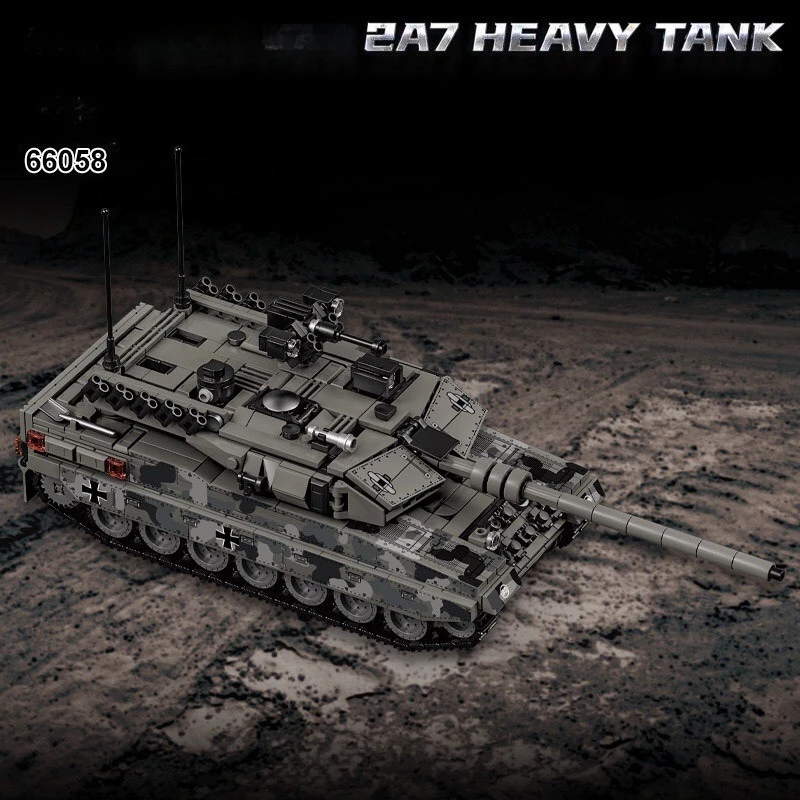 

Simulation 66058 Tank Model Building Blocks Kit Military Series 1009PCS Assembled Track Vehicle Toys Bricks Boys Birthday Gifts