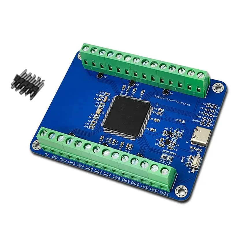 [B24B!】 Sampling Module STM32F407ZET6 24-Channel 12Bit AD Sampling Module Data Acquisition Type-C Interface Module