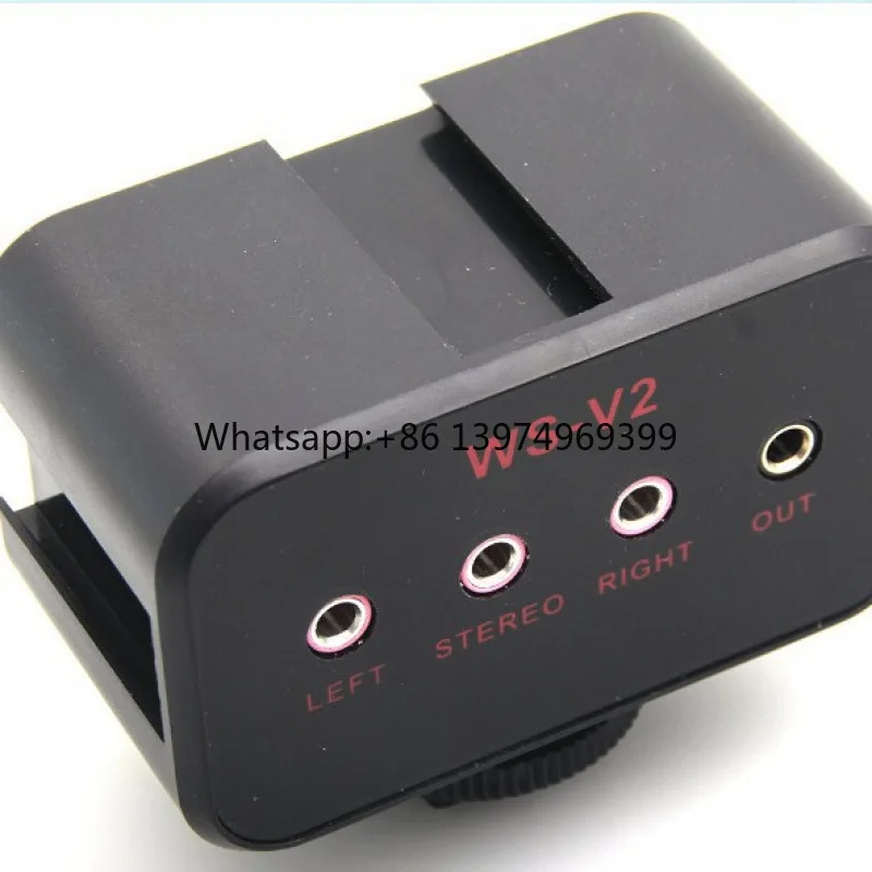 Micro DSLR Camera Mi-ni Audio Mixing Mixer Ws-v2 R Camera Recording Microphone