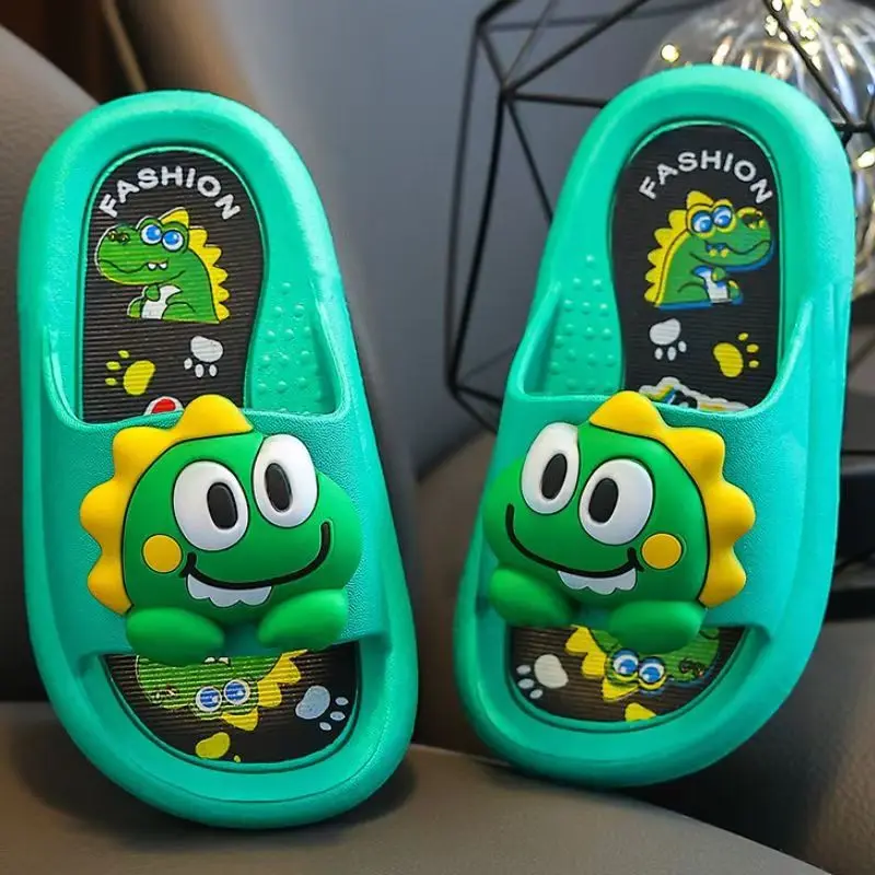 Summer Children's New Cartoon Slippers Boys Girls Soft Sole Non Slip Anti Odor Home Slipper Bathroom Slippers Outdoor Slippers