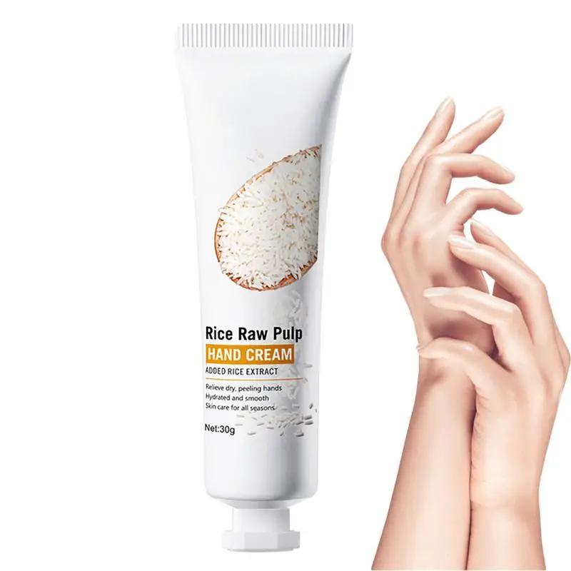 rice raw pulp hand cream Rejuvenating Hand Cream Rice Raw Pulp Hydration Hand Cream Nourishing Brightening Hands Cream