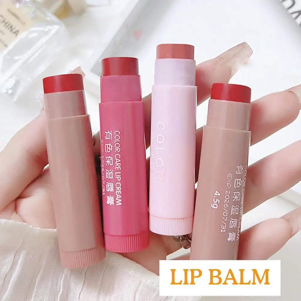 Bálsamo labial anti-seco hidratante, fácil de transportar, batom anti-cracking, tonalidade labial colorida, maquiagem cosméticos, 1 pc, 3pcs