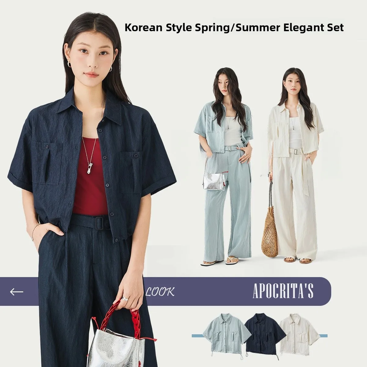 

ort Sve Casual irt Women's Loose Collar Design Summer Korean Sle APO Ladies Workwear Cotton Thiened Summer irt