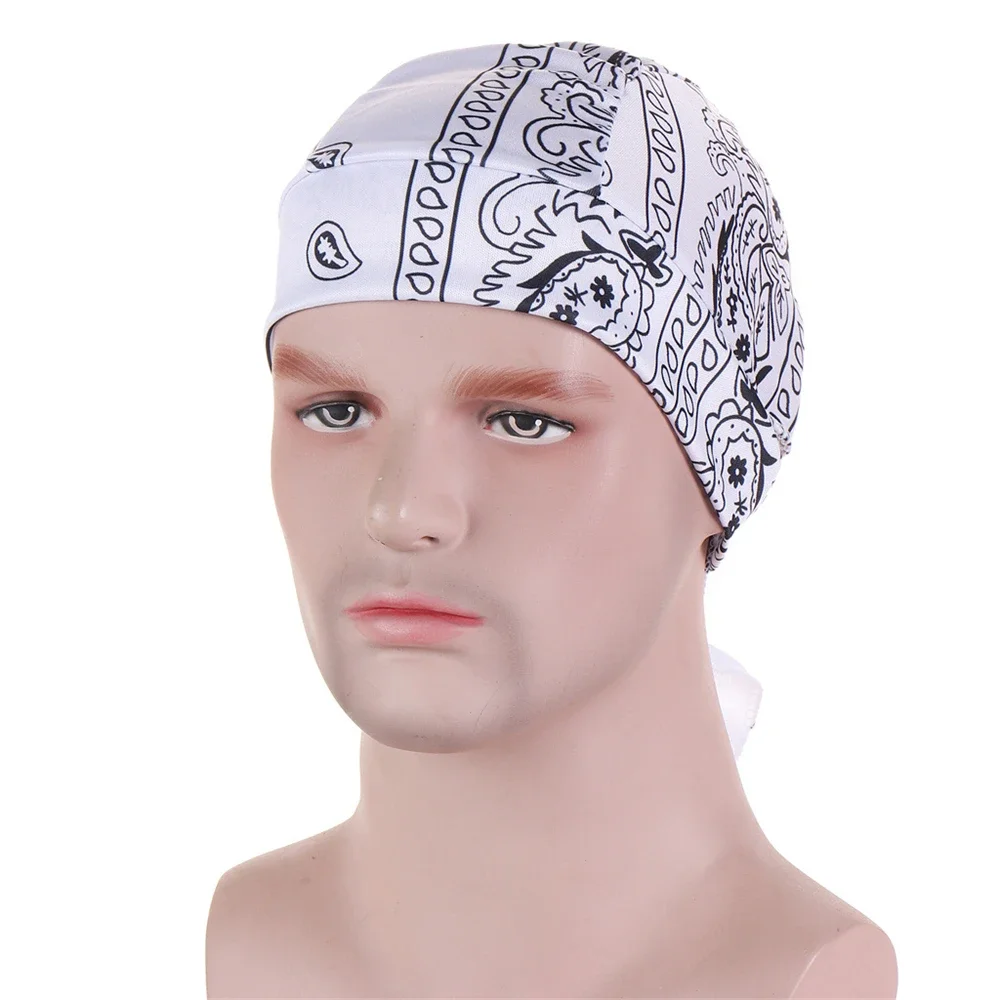 Cycling Pirate Bandana Men Women Headwrap Bike Headband Headcloth Breathable Headband Beanie Hip-hop Turban Head Scarf Head Wrap