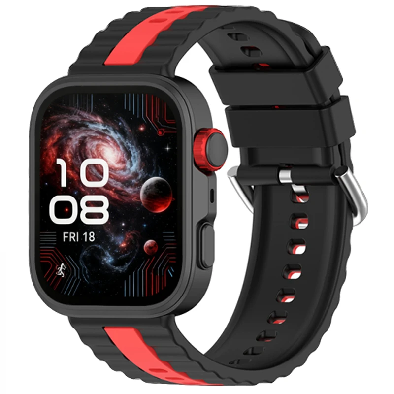Silicone Strap for Huawei Watch Fit 3 4 4Pro Two-Color Sports Bracelet Wristband for Huawei Watch Fit 4 Fit 3 Band Accessories
