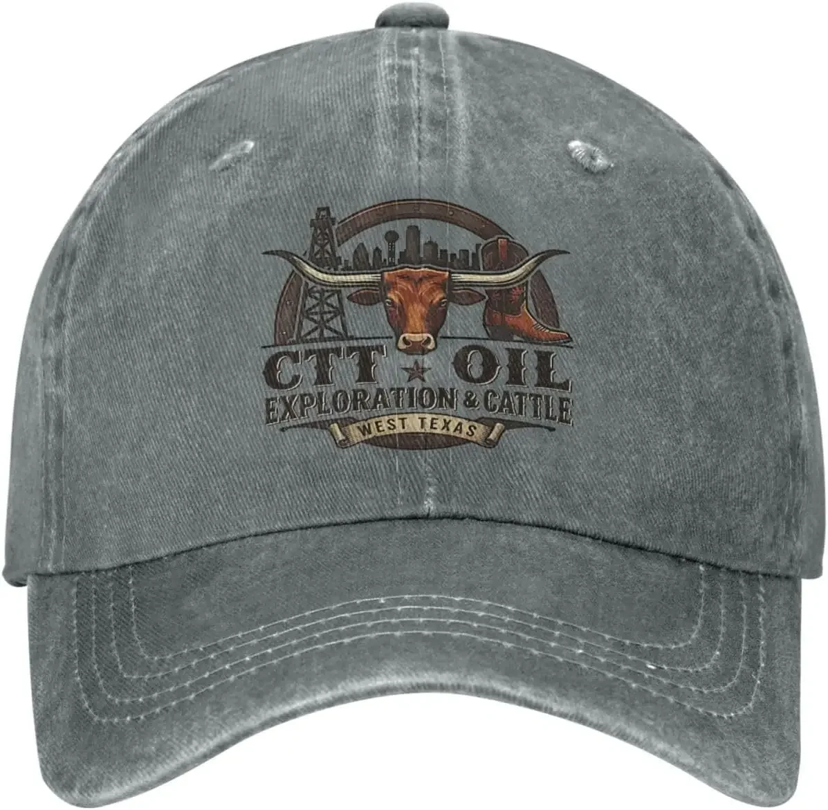 Custom Hat Ctt Oil Exploration & Cattle Baseball Cap Cool Trucker Hat Adjustable Sports Caps For Women Men