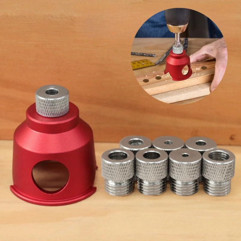 

Приспособление для сверления глухих отверстий под дюбели, центровочный пробойник для деревянных дюбелей, инструмент для сверления кромок панелей для столяров и домашних мастеров